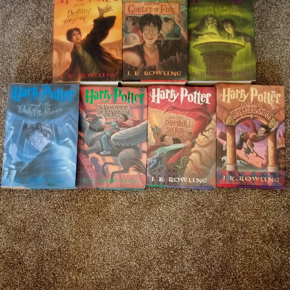 Scholastic Harry Potter 1st Edition 1-7 Book Set - Multicolor